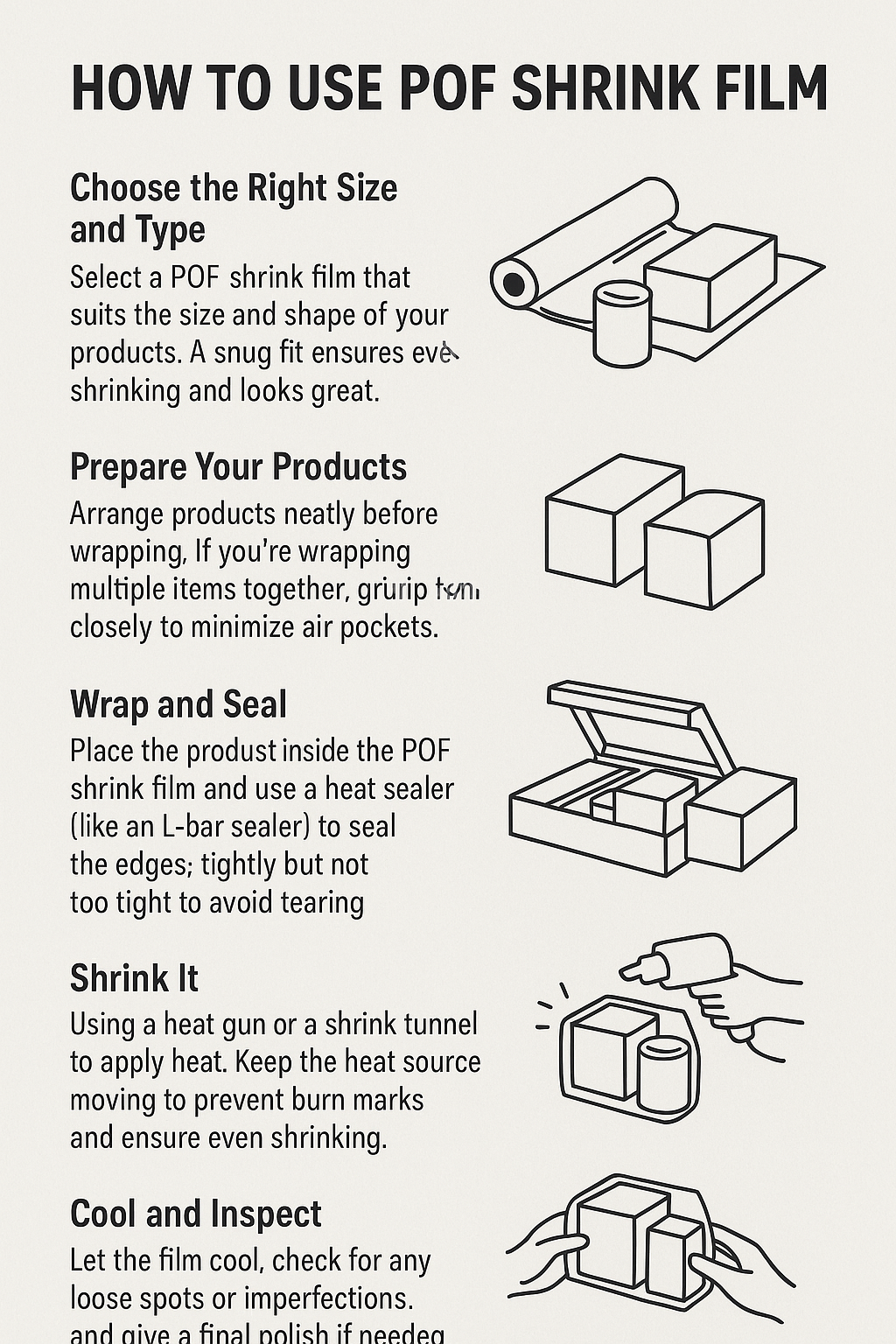 How to Properly Use POF Shrink Film for Packaging
